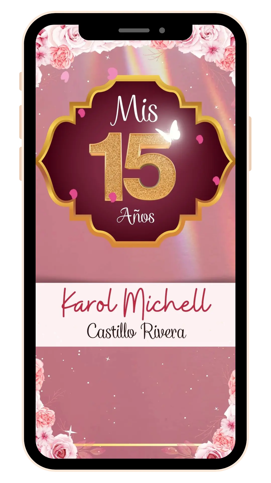 invitacion xv años